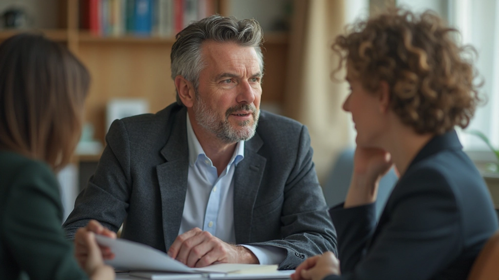 Психолог консультирует клиента в профессиональном кабинете