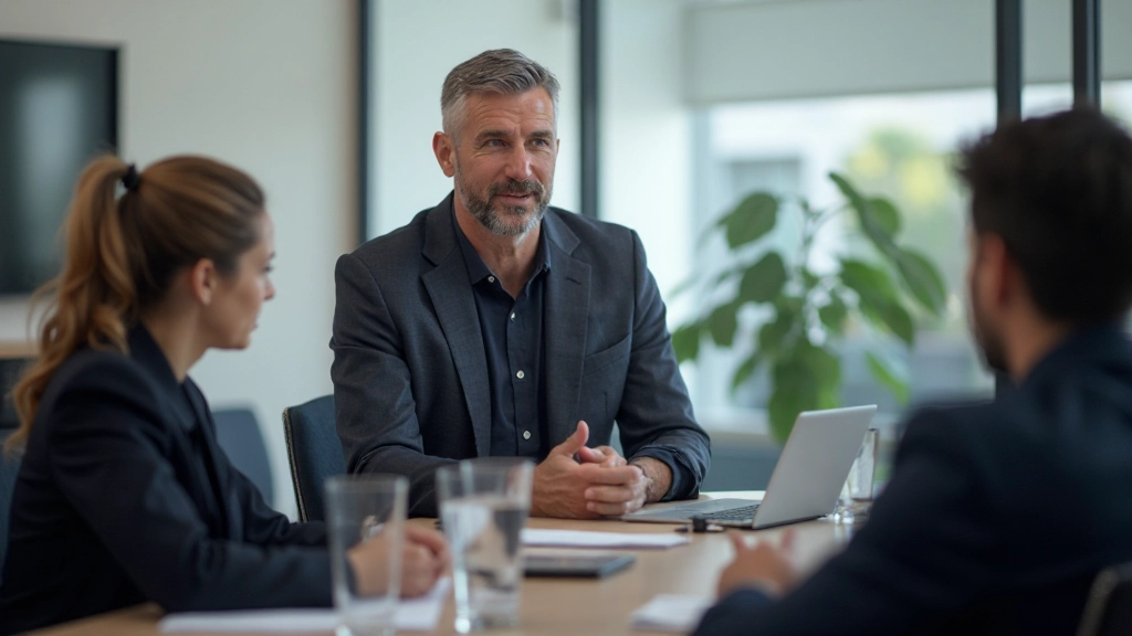 Лидер проводит встречу с командой