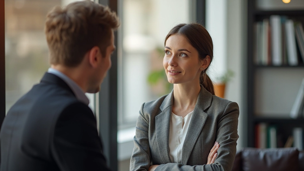 Профессионал демонстрирует эмоциональный интеллект при общении с коллегой в дружественной обстановке